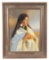 Tom Saubert Montana Indian Oil on Board Painting
