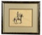 Edward Borein Cowboy Pen and Ink Drawing