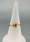 10k Gold Alaskan Gold Nugget Sapphire Ring