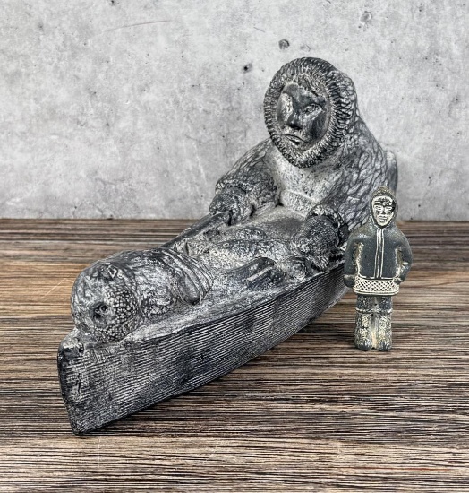 Resin Alaskan Inuit Eskimo Statues