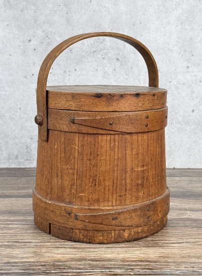 Antique Primitive Shaker Wood Firkin
