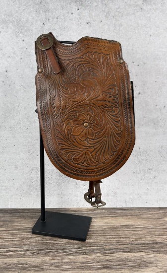 John Clark Tooled Holster Cowboy Saddlebags