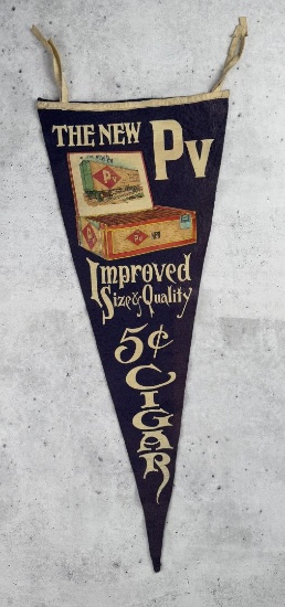 The New PV Improved Cigar Felt Pennant