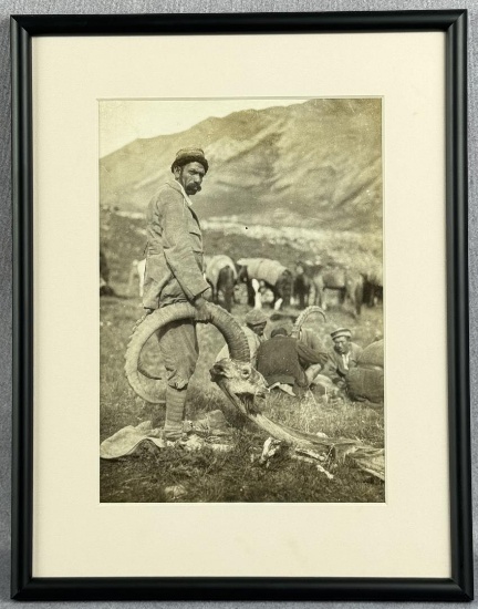Colonel A.E. Stewart India Shikari Ibex Hunt Photo