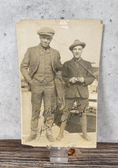 Jack Dempsey Harry Casey Signed Boxers Photo