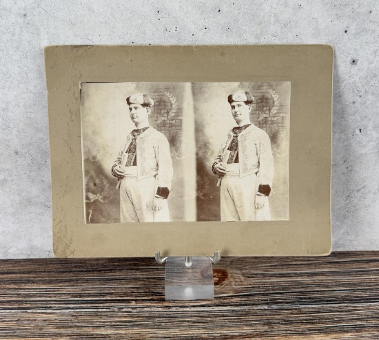 Man in Ethnic Garb Cabinet Photo