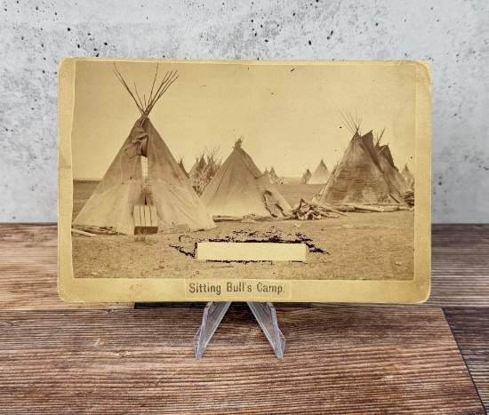 DF Barry Sitting Bull's Camp Cabinet Photo