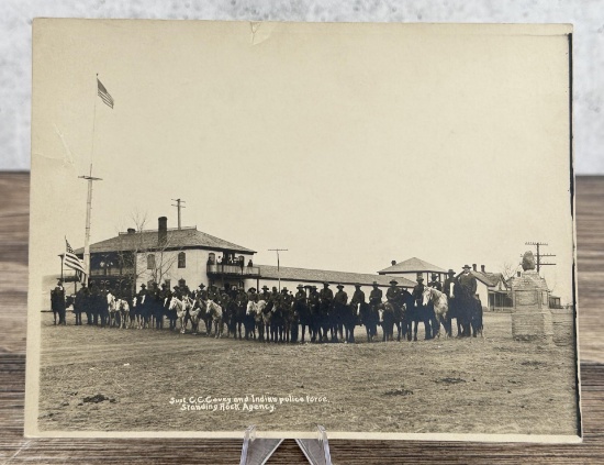 C.C. Covey and Indian Police Standing Rock Photo