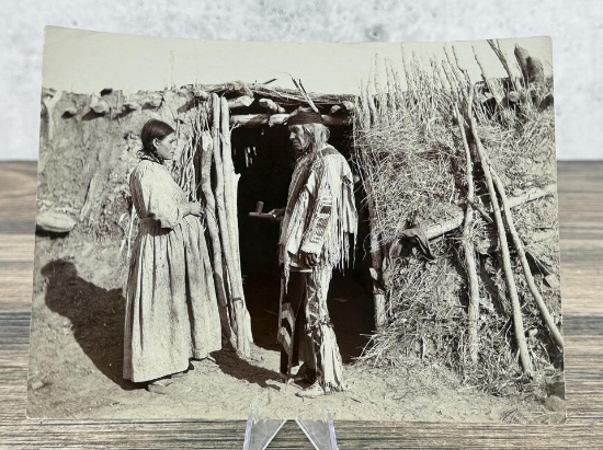 L.A. Huffman Fort Berthold Leggings Indian Photo