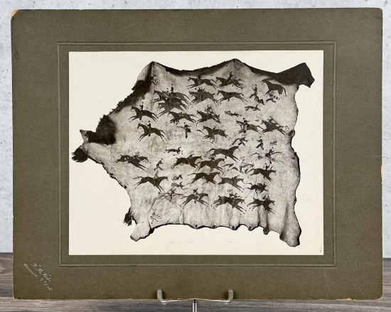 Frank Bennett Fiske Big Horn Buffalo Robe Photo