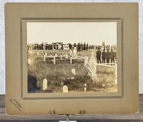 Frank Bennett Fiske Indian Grave Cabinet Photo