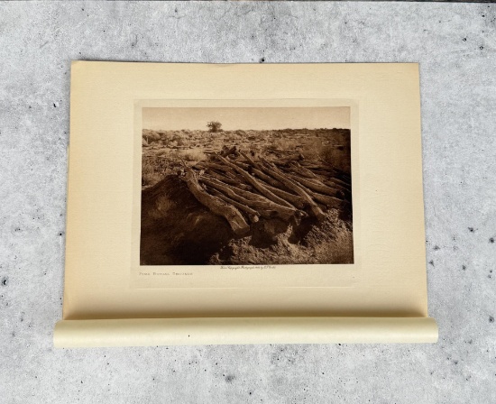 Edward Curtis Photogravure Pima Burial Grounds