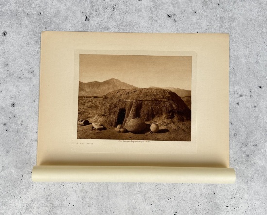 Edward Curtis Photogravure A Pima Home