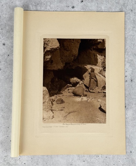 Edward Curtis Photogravure Havasupai Dwelling