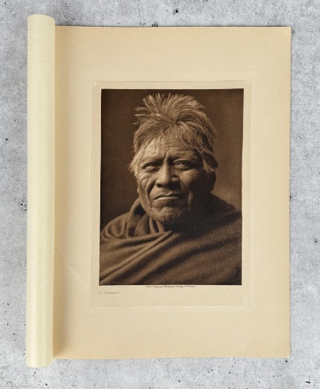 Edward Curtis Photogravure A Papago