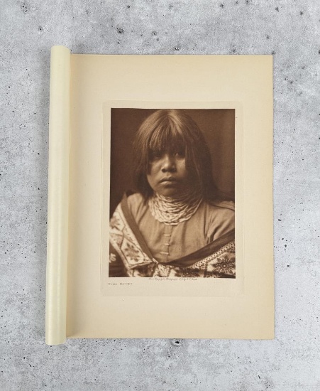 Edward Curtis Photogravure Yuma Maiden