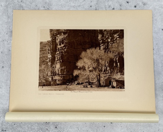 Edward Curtis Photogravure The Canon Walls