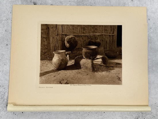 Edward Curtis Photogravure Papago Kitchen