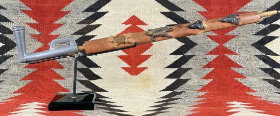Standing Rock Sioux Indian Effigy Peace Pipe