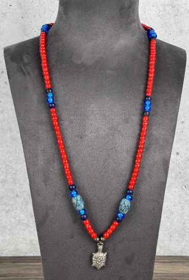 Hudsons Bay Red White Heart Trade Beads