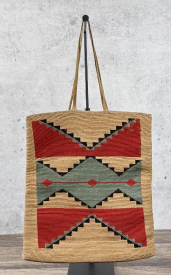 Nez Perce Native American Indian Cornhusk Bag