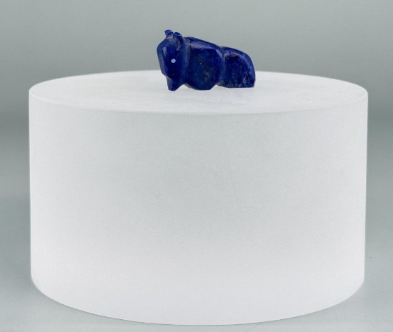 Zuni Carved Lapis Lazuli Buffalo Fetish