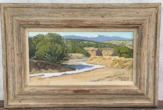 Wayne Wolfe La Tierra Arroyo New Mexico Painting