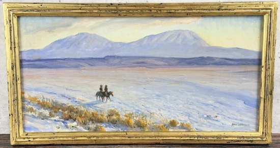 William E Johnson Riders Near Spanish Peaks