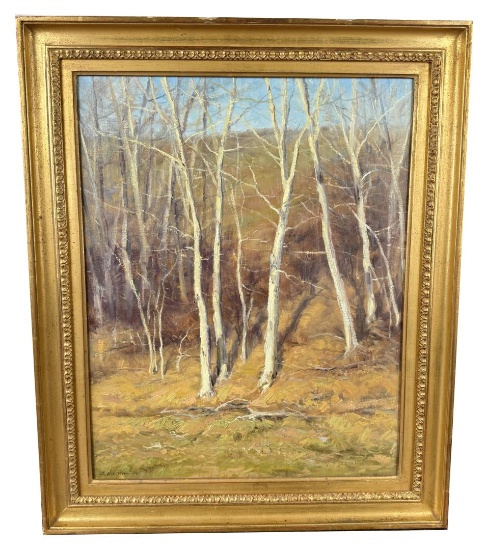 Clyde Aspevig Montana Aspens Oil Painting