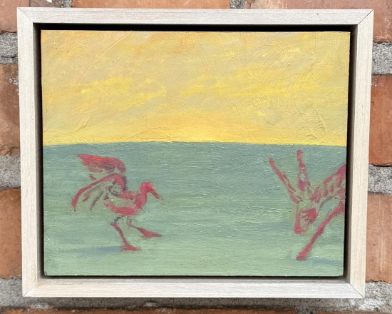 Kristi Hager First Days Encounter Oil Painting