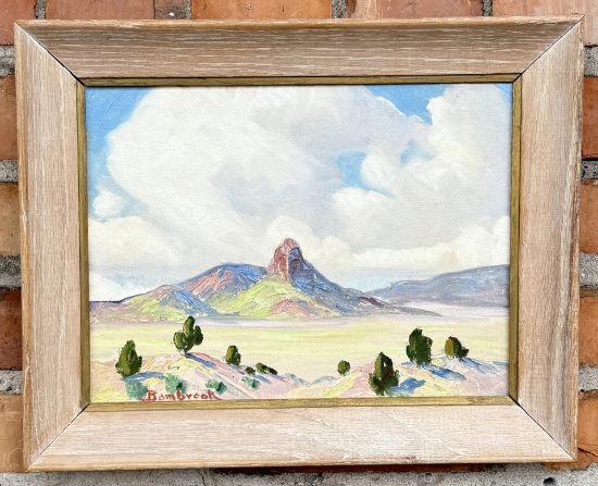 Walter Bambrook New Mexico Cabezon Peak Painting
