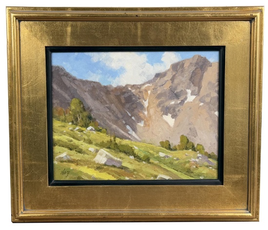 Ralph Oberg The Alpine Bench Montana Painting