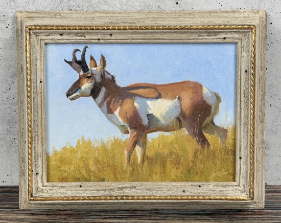 Jason Lee Tako Prairie Agility Oil Painting
