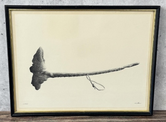 Native American Indian War Club Print