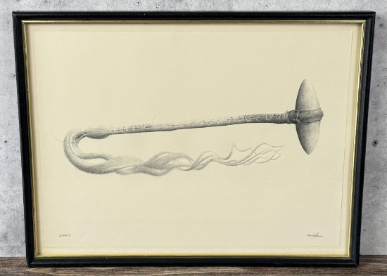 Native American Indian War Club Print