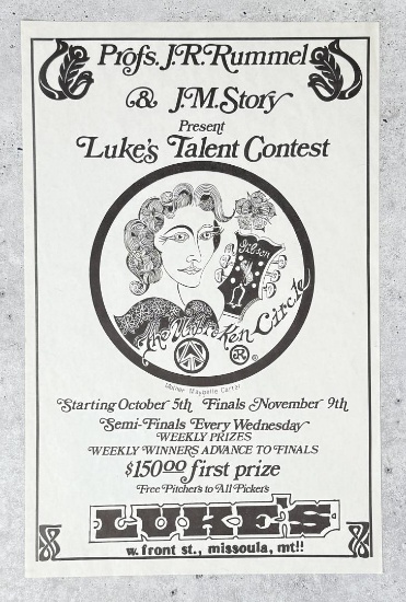 Jay Rummel Missoula Montana Lukes Bar Poster