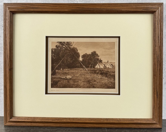 Edward Curtis Photogravure Making Camp