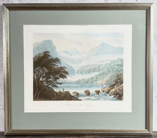 Mountains of Aboo in Guzerat Ackermann Lithograph