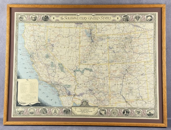 National Geographic Southwestern United States Map