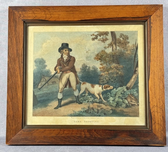 Hare Shooting J. Thomson Lithograph