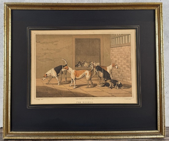 Fox Hounds Henry Thomas Alken Aquatint