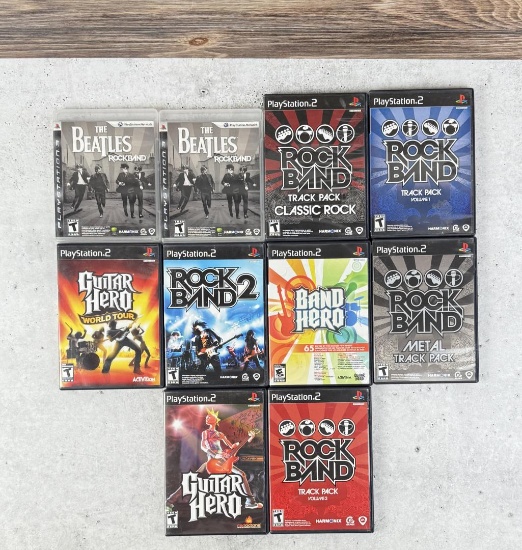 Playstation 2 3 Rock Band Video Games