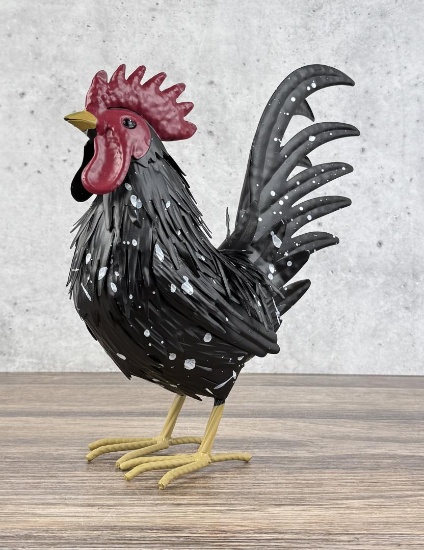 Decorative Tin Metal Garden Rooster