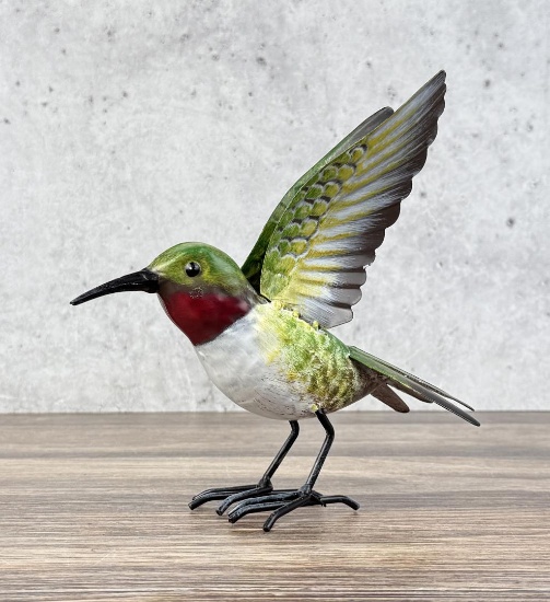 Decorative Tin Metal Garden Hummingbird