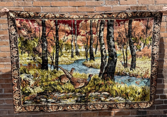 Pheasants in Forest Tapestry