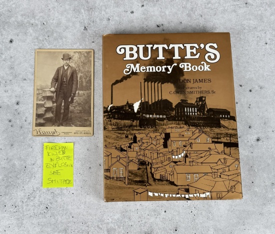 Butte City Montana Territory Fireman Cabinet Photo