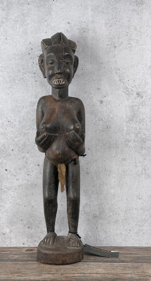 Kuba Reliquary Guardian Maternity Figure