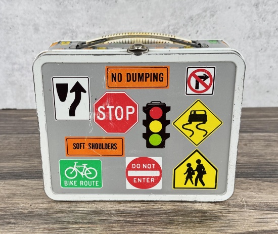 Ohio Art Highway Signs Metal Lunchbox