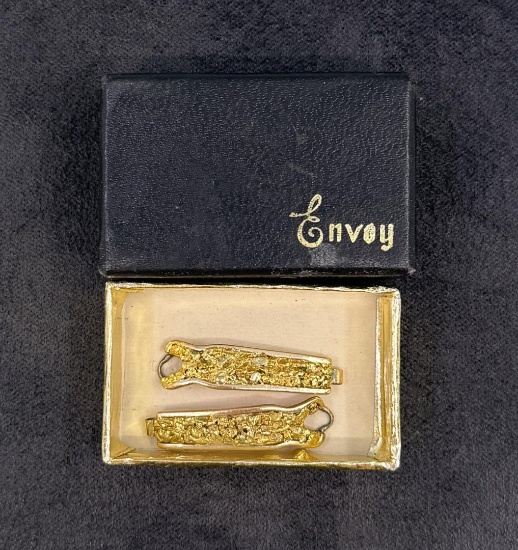 10k Gold Alaskan Gold Nugget Watch Band Tips