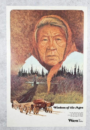 Wien Air Alaska Travel Poster